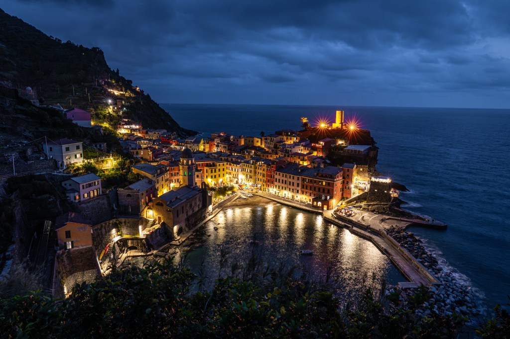 The final photo of Vernazza in this series. Night doesn't make this city any less beautiful.